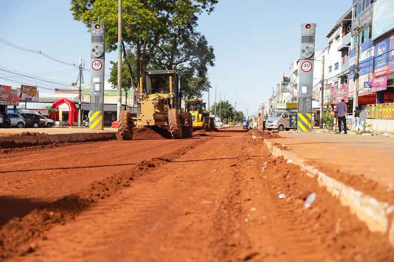 Reforma Do Asfalto Da Avenida Principal Do Parano Entra Na Segunda