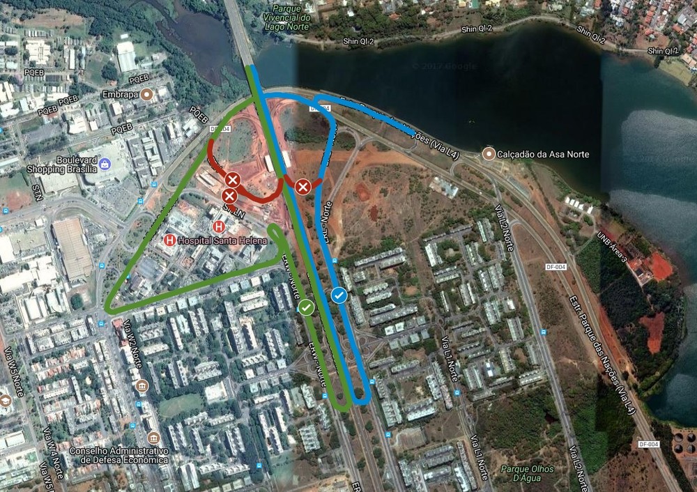 TRECHO DA L4 SERÁ BLOQUEADA DURANTE 1 SEMANA DF MOBILIDADE
