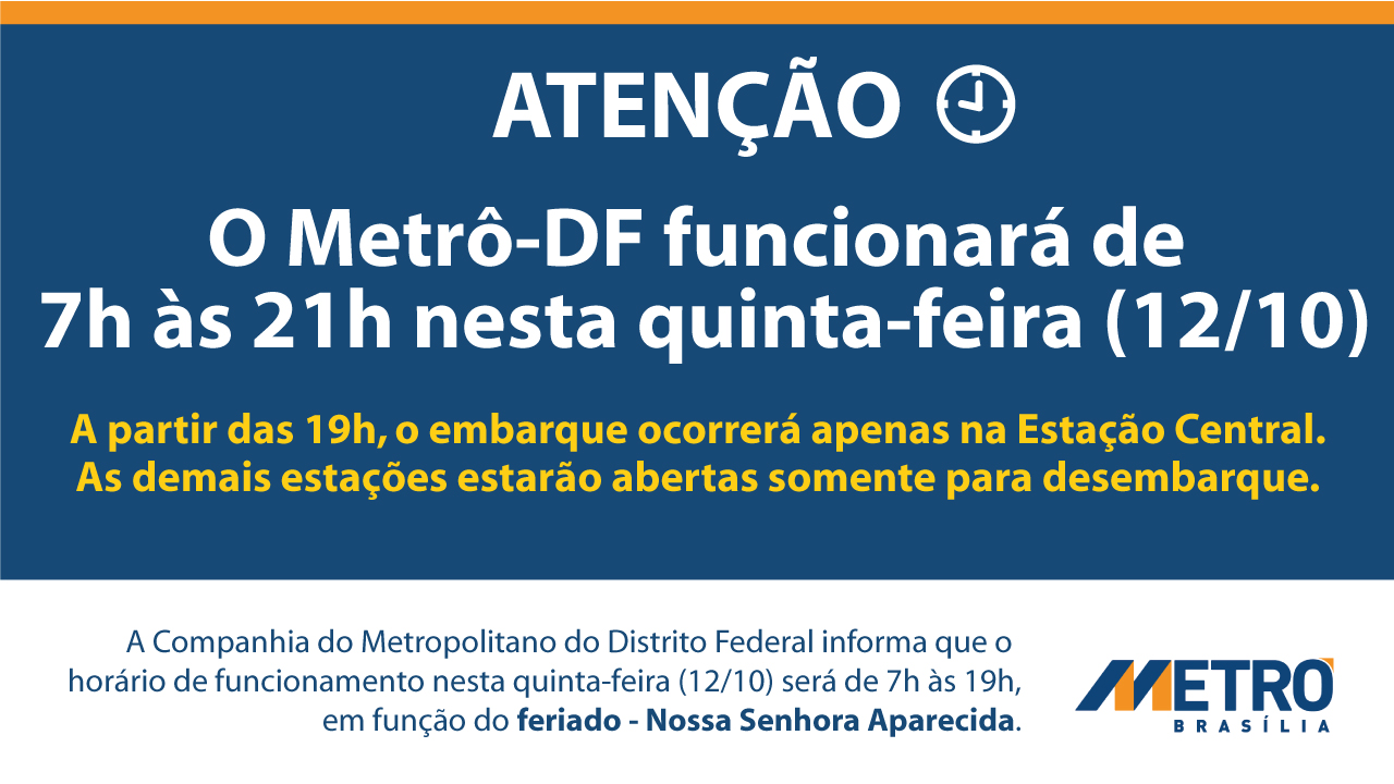 Foto: Metrô DF - DFMOBILIDADE