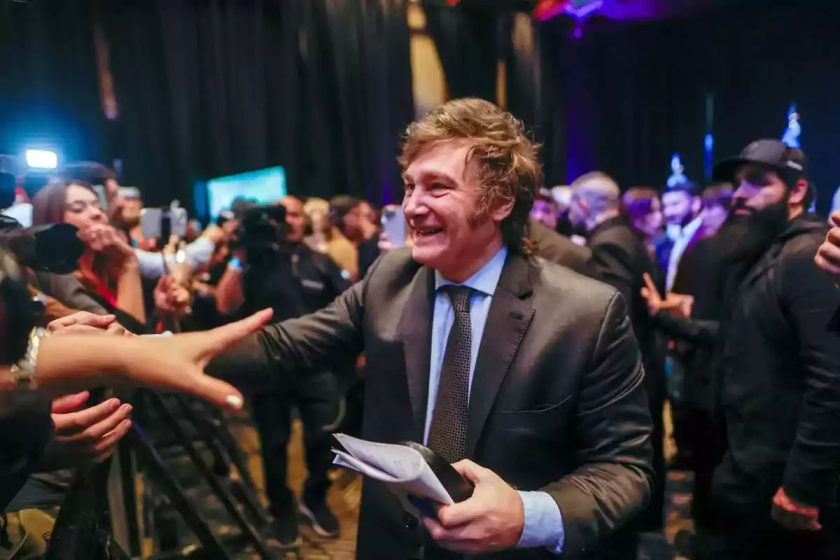 Foto: Conta oficial de Milei no X