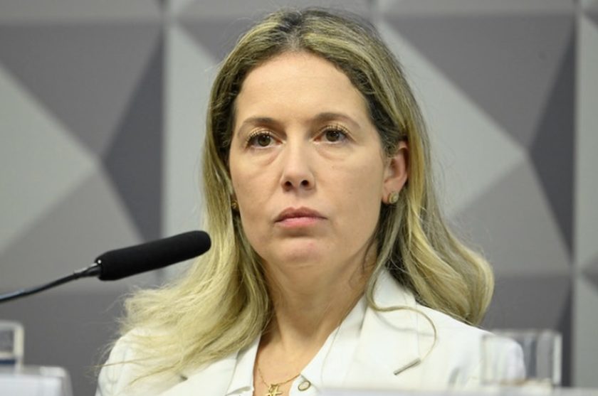 Thaisa Hoffmann, investigada na CPMI do roubo aos aposentados - Foto: Andressa Anholete/Agência Senado