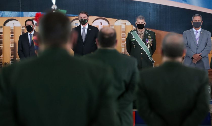 (Brasília -  DF, 08/04/2021) Presidente da República Jair Bolsonaro, durante solenidade de promoção de Oficiais-Generais.
Foto: Marcos Corrêa/PR