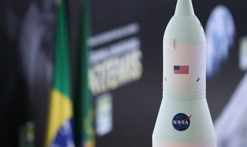 NASA ARTEMIS.
Foto: Marcos Corrêa/PR