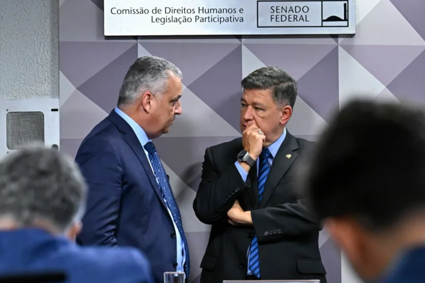 Deputado Alfredo Gaspar e senador Carlos Viana Foto: Waldemir Barreto/Agência Senado