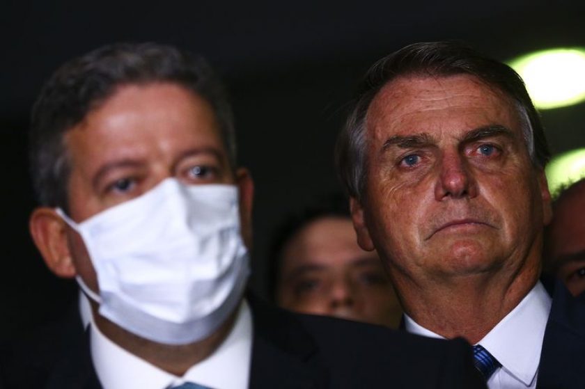 O presidente da Câmara dos Deputados, Arthur Lira, e o presidente Jair Bolsonaro -FOTO: reprodução Ag. Brasil