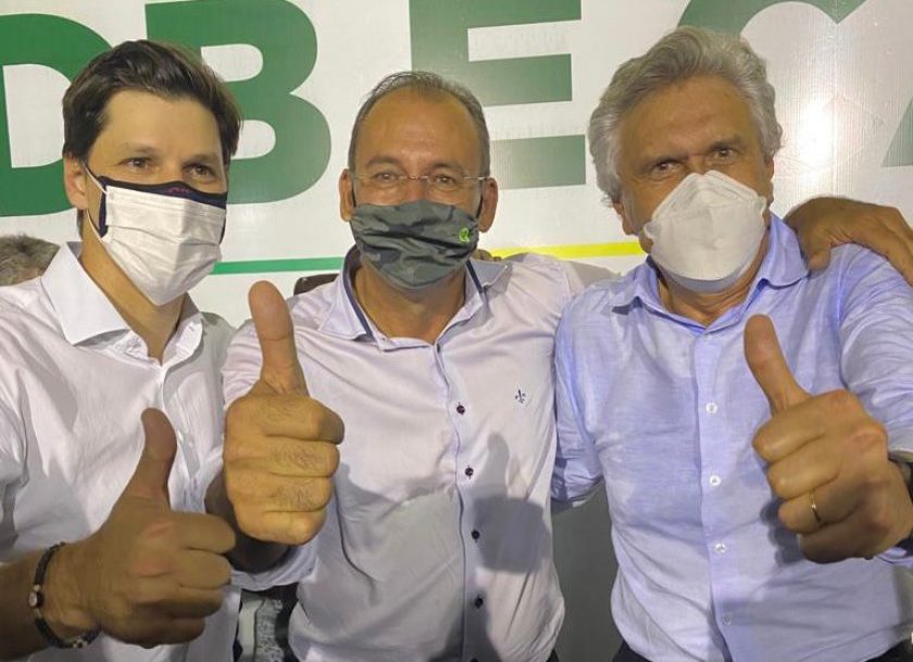 Daniel Vilela, Dr. Paulo Antoniette e Ronaldo Caiado