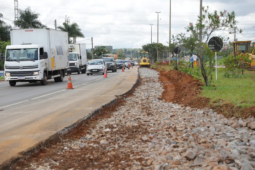 Retorno em construção na DF-079 recebeu R$ 400 mil de investimento e irá dinamizar o trânsito na região de Águas Claras, Park Way e Arniqueira | Fotos: Geovana Albuquerque/ Agência Brasília