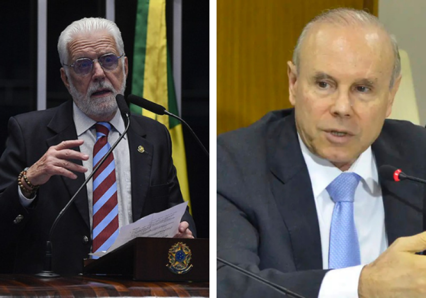 Figuras carimbadas do governo Federal- Fotomontagem reprodução do X