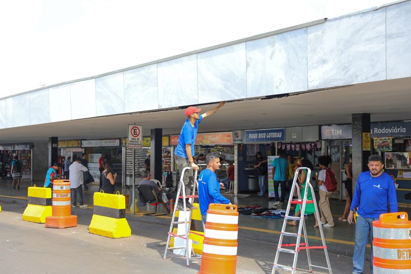 A Rodoviária do Plano Piloto está passando por serviços em diversas áreas, incluindo obras para ampliar acessibilidade aos usuários | Fotos: Joel Rodrigues/Agência Brasília