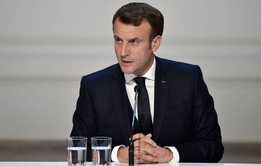 Presidente Emmanuel Macron : Foto: Ag. Tass