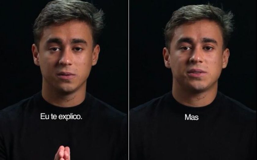 reprodução das redes sociais