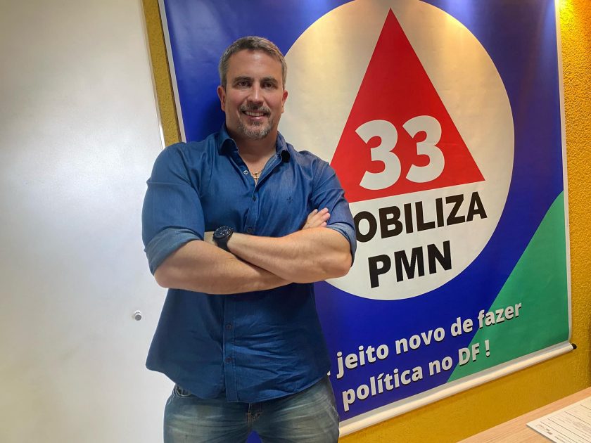 Hoje me filiei ao PMN, onde sou pré candidato a Deputado Distrital. escreveu Pablo nas suas redes sociais - Foto: reprodução