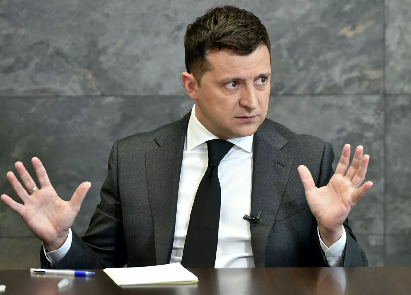 Presidente da Ucrania - V. Zelensky - foto: AFP 2022 / SERGEI SUPINSKY