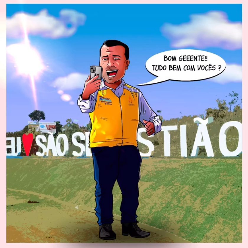 Ilustração do instagram do deputado Rogério Morro da Cruz