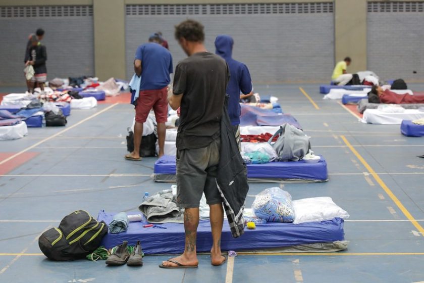 Ação contra o Frio: Em duas semanas, o abrigo localizado na Asa Sul atendeu 1.429 pessoas | Foto: Tony Oliveira/ Agência Brasília