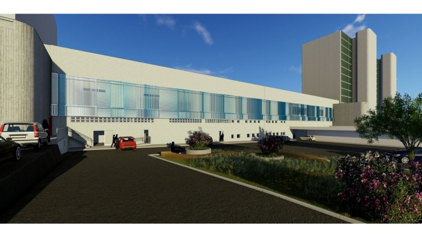 A nova estrutura  do Hospital de Base será implantada no antigo bloco de ligação, atualmente desativado e anteriormente utilizado como área de depósito | Fotos: Divulgação/IgesDF