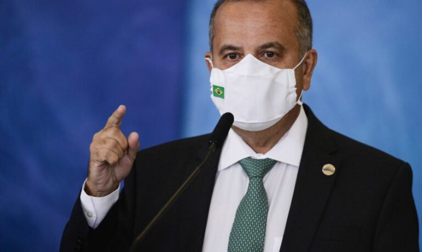 O ministro do Desenvolvimento Regional, Rogério Marinho, durante cerimônia para o  anúncio de investimentos para o Programa Águas Brasileiras.