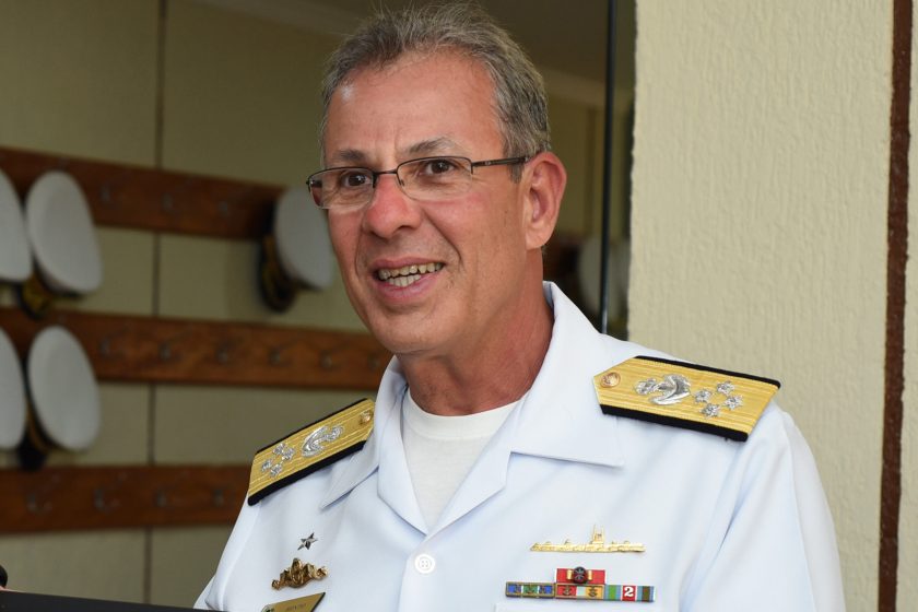 Iperó-SP 27/02/2018
Fernando Coelho Filho, Ministro de Minas e Energia, e Bento Costa Lima Leite de Albuquerque Júnior, Diretor-Geral de Desenvolvimento Nuclear e Tecnológico da Marinha, Almirante de Esquadra  Centro Tecnológico da Marinha em São Paulo. 
Foto: Saulo Cruz/MME