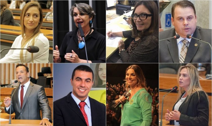 Deputados federais do DF - Flávia Arruda (Laerte Bessa), Éricka Kokay (PT), Bia kicis (PSL), Julio Cesar Ribeiro (Republicanos), Professor Israel (PV), Luís Miranda (DEM), Paula Belmonte(Cidadania) e Celina Leão(PP)