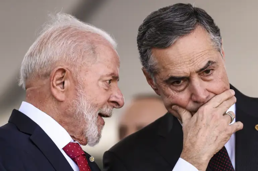 Lula Conversa com presidente do STF Luis Barroso: Foto EBC