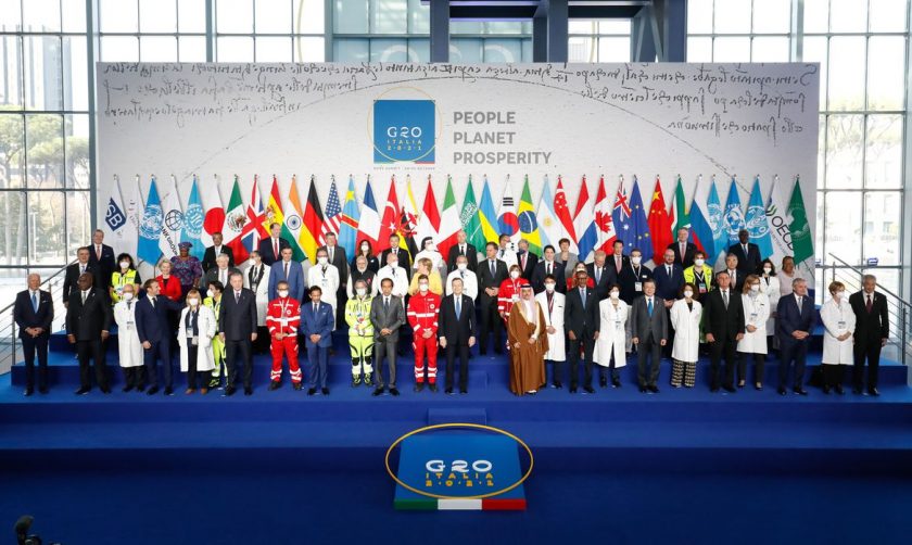 (Roma - Itália, 30/10/2021) Fotografia Oficial com os Chefes de Delegação do G20.
Foto: Alan Santos/PR