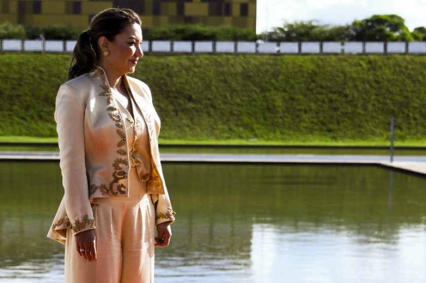 A primeira-dama da República do Brasil, Rosângela Lula da Silva (Janja), durante a cerimônia de posse/ Luiz Inácio Lula da Silva, no Palácio do Congresso Nacional - Foto: Agência Brasil