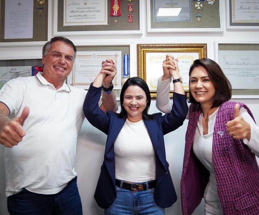 Yvelonia recebeu apoio formal do casal Bolsonaro. Foto: redes sociais/Instagram