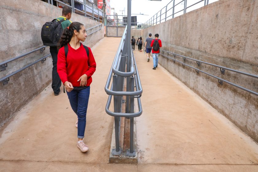 A passagem subterrânea liga a estação na Praça do Relógio ao lado sul de Taguatinga | Fotos: Paulo H Carvalho/Agência Brasília