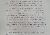 Carta reproduzida do Instagram