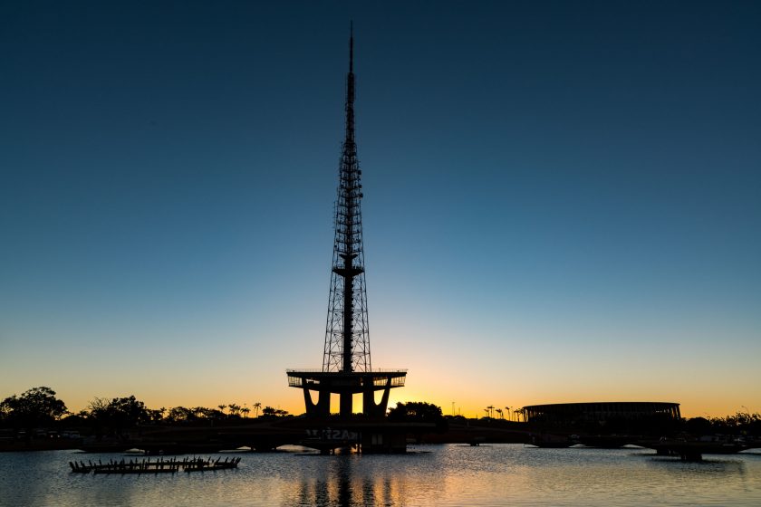 Sunset at TV Tower Brasilia.